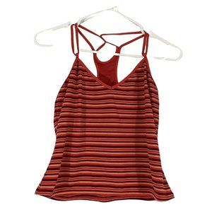South Point Womens Multicolor Striped Racer Back Pullover Tank Top Size 10